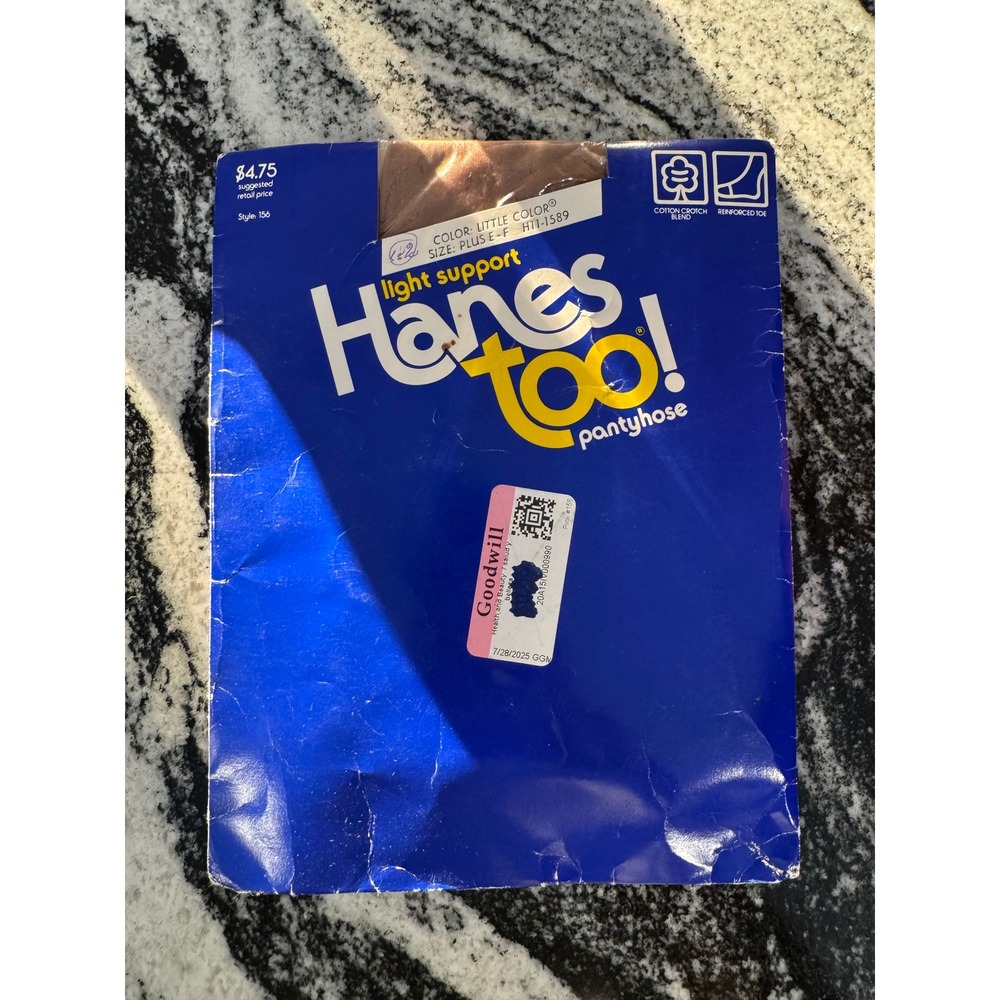 Hanes Too Light Support Pantyhose Style 156 Color Little Colors Plus E‎